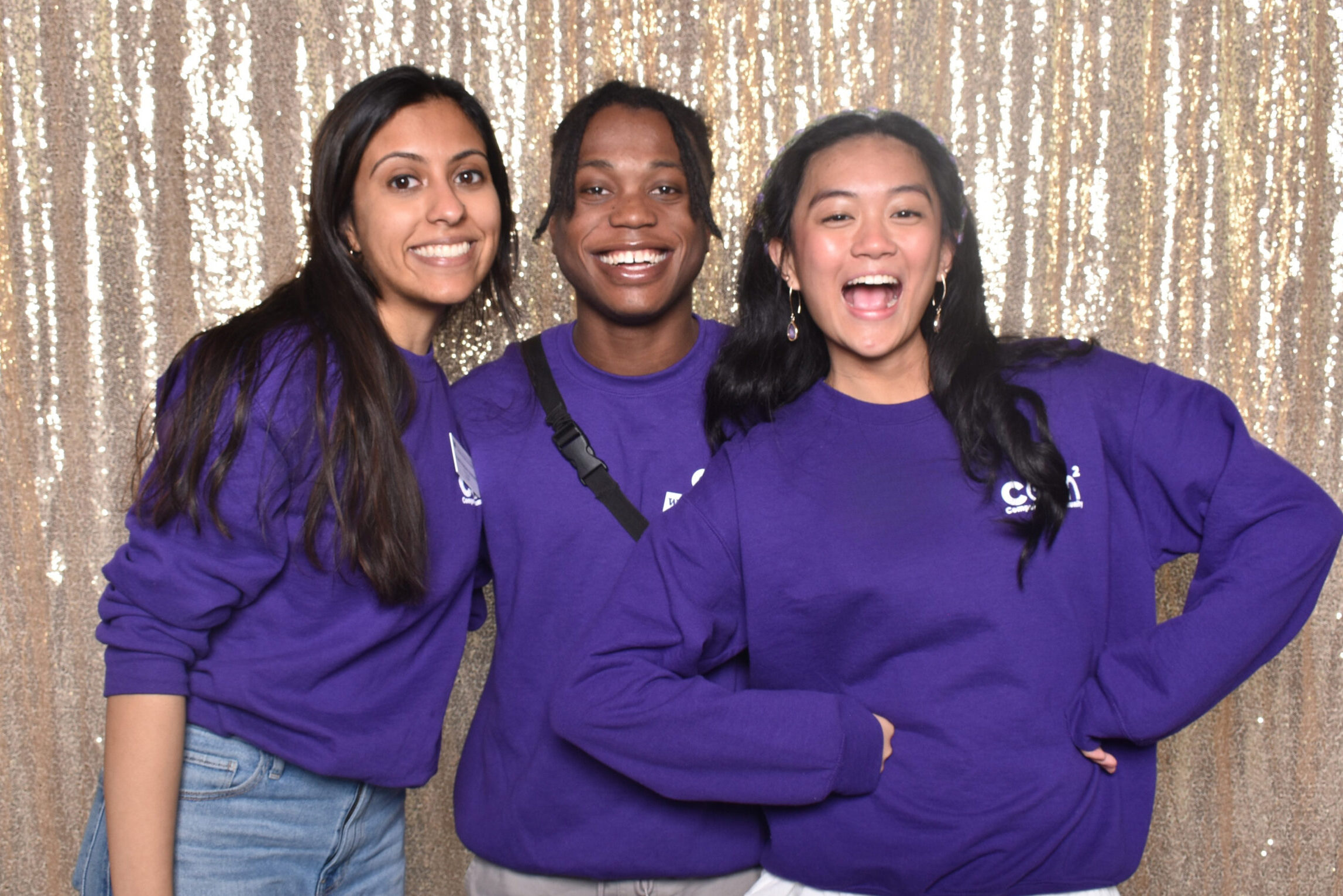 Three officers from the Allen School's Computing Community student group